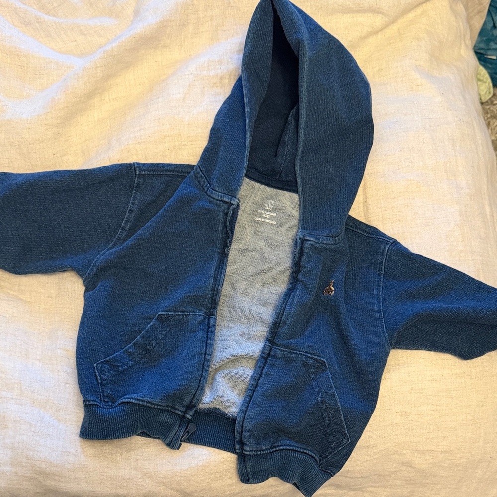 Kids Blue Hooded Jacket